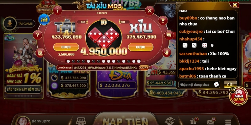 Cách chơi tài xỉu MD5 chi tiết