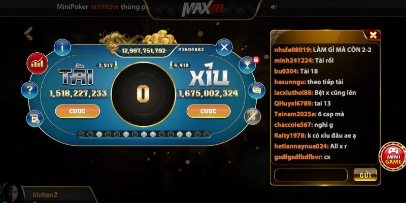 Chiến lược chơi tại trang tài xỉu online Max88