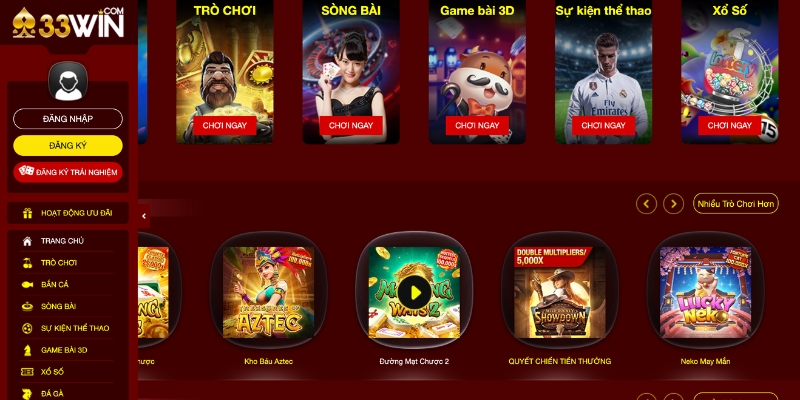 Những điểm nổi bật của trang tài xỉu online 33win